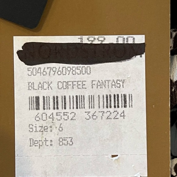 BOSS DUFFI LONG SLEEVE TIE WAIST DRESS IN BLACK‎ COFFEE FANTASY NWT WOMEN'S 6 - Picture 13 of 16